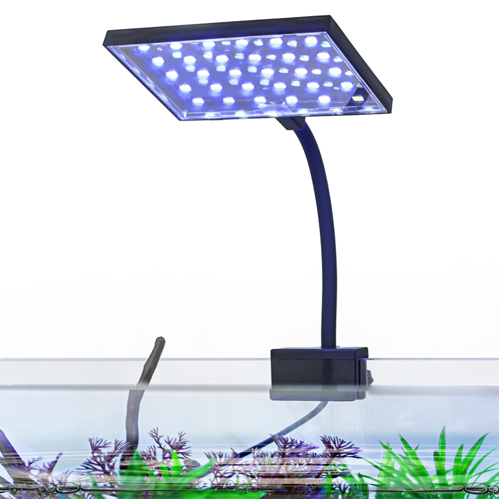 Led akvarielys akvarie med høj lysstyrke algelampe landskabspleje vand græsklemmelampe egnet til akvarier under 60cm