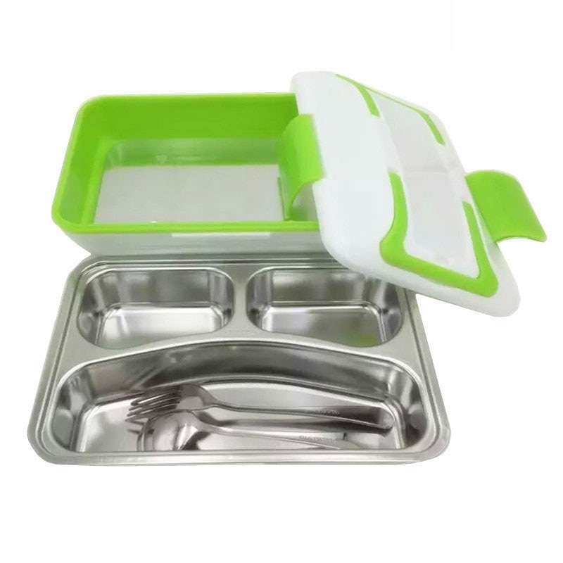 110V/12V Portable Electric Heating Lunch Box Food Warmer Heater Container & LunchBox