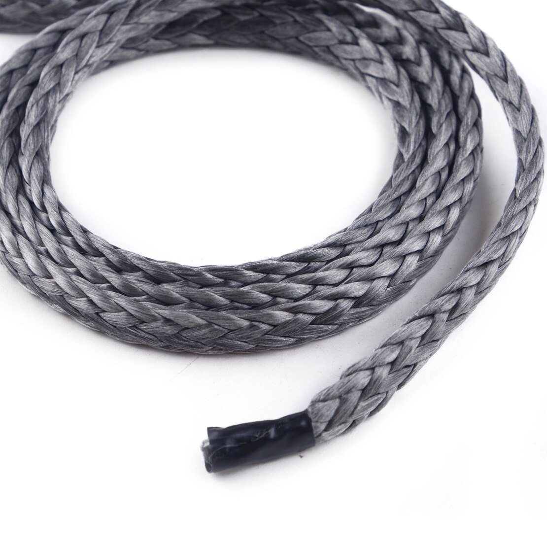 Beler 15m (50ft)  atv lastbil spil reb wire line træk bugsering kabel bugsering reb syntetisk fiber med kappe krog 7700 lbs