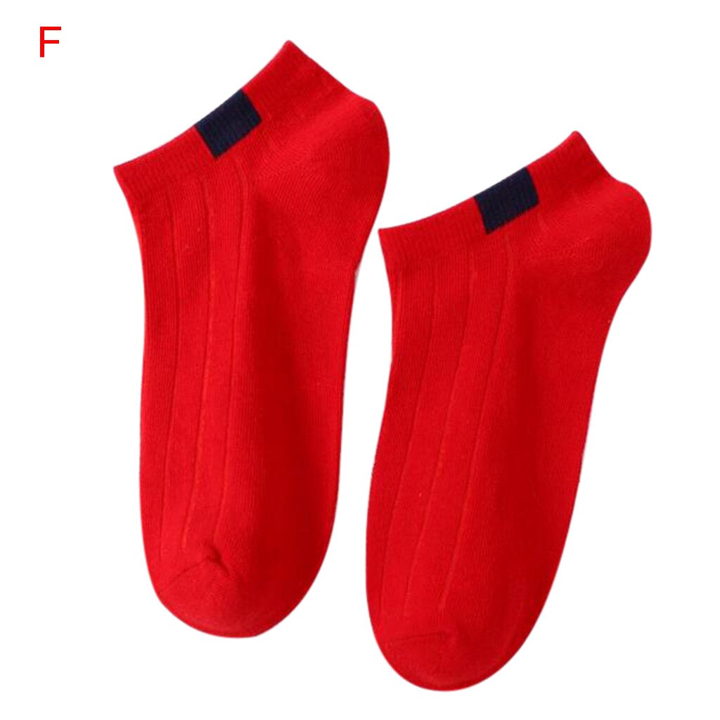 25 # Корейский Стиль Femmes Décontracté Coton Solide Couleur Pure Confortable Chaussettes Harajuku Style Sans Couture Coton Chaussettes: F