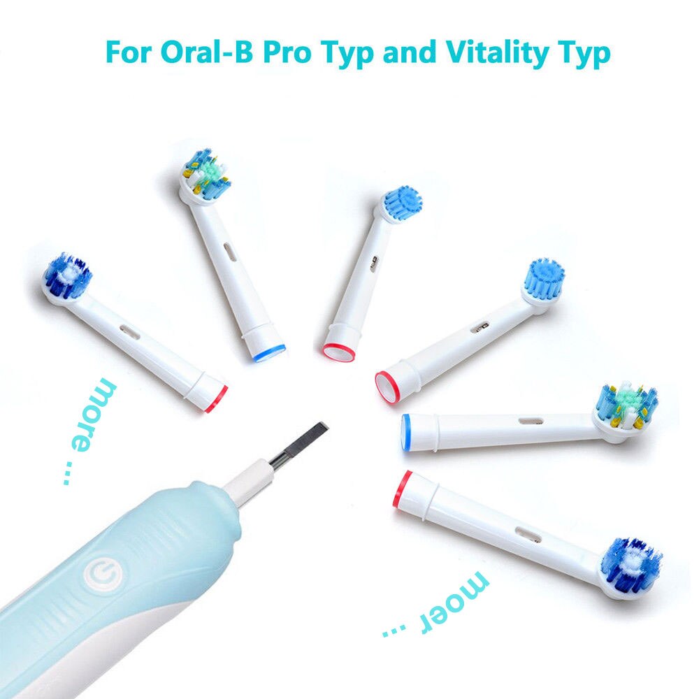 EB50 EB20 Dual Clean Opzetborstels Voor Oral B D12 D16 D100 Cross Actie Floss Action Elektrische Tandenborstel Heads zwart
