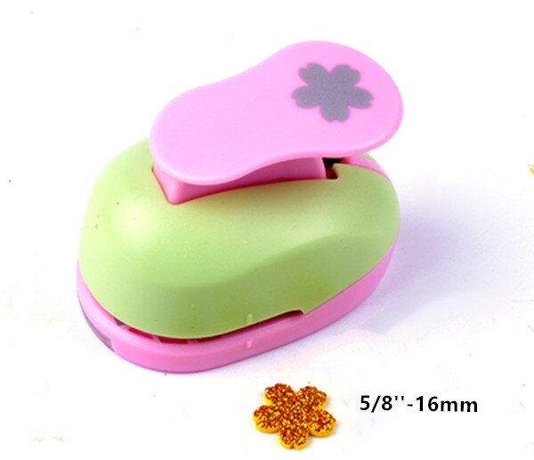 Cherry blossoms shaped craft punch paper cutter eva foam scrapbooking greeting card decoration Sakura hole puncher: 1pc 16mm