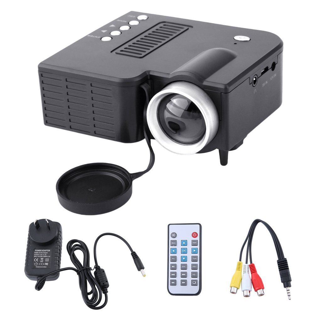 UC28A Mini Tragbare LED Projektor 1080P Multimedia Home Cinema Theater USB TF HDMI AV LED Beamer Projektor für Home verwenden