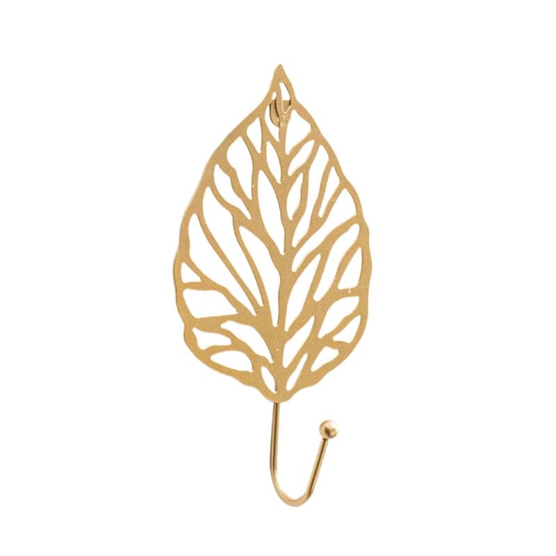 nordycki luksus haczyk w kształcie liścia torebka wieszak na kurtki wieszak na klucze ozdoba robić powieszenia na ścianie: B