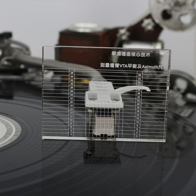 LP Vinyl Record Player Measuring Phono Tonearm VTA Azimuth Ruler Balance Cartridge Headshell Turntable