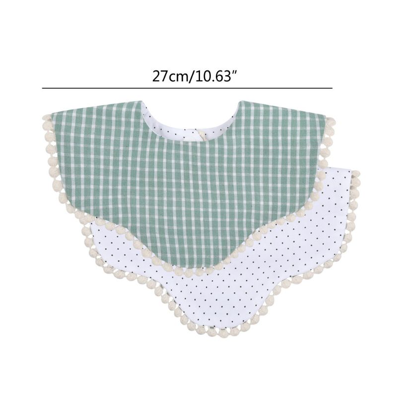 Baby Dubbele Side Katoen Slabbetjes Speeksel Handdoek Jongens Meisjes Voeden Schort Katoen Bandana