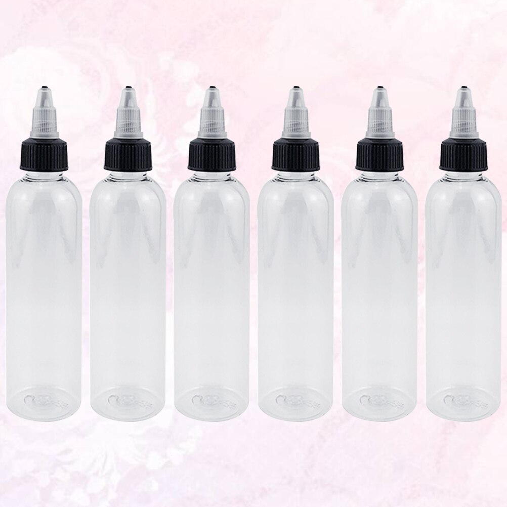 15pcs Ink Bottles Durable Plastic Transparent Pigment Storage Bottle Empty Bottle Ink Container Accessory