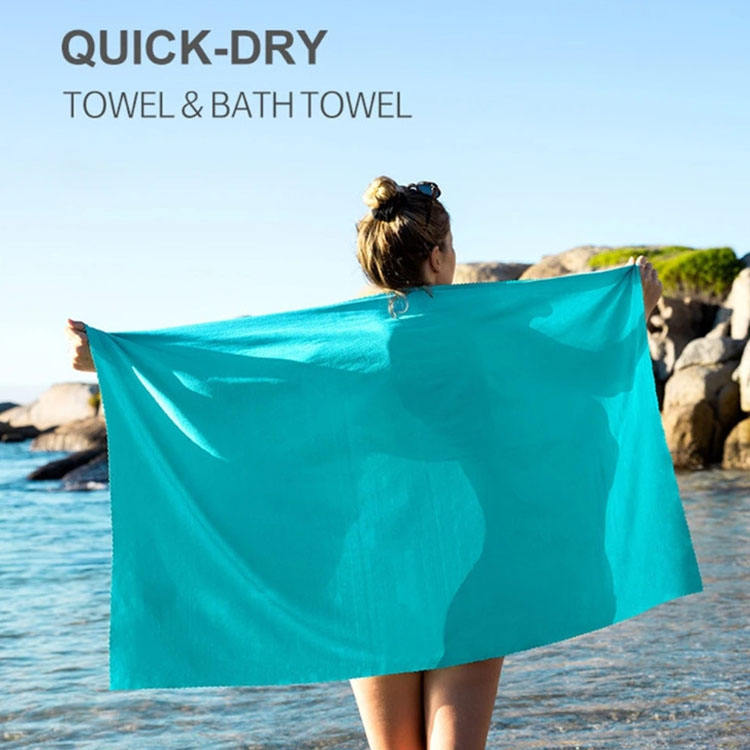 Mikrofaser-campinghandtuch, weiches und leichtes sporthandtuch, geeignet für schwimmbad, fitnessstudio, wandern, Wandern und Fitness