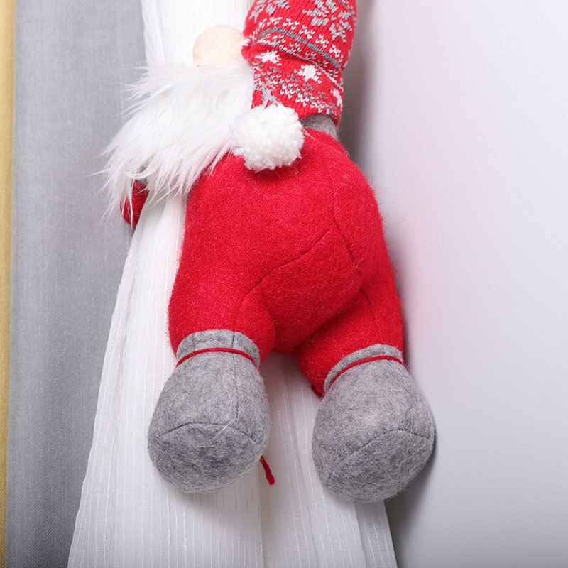 Weihnachten dekoration vorhang klett vorhang Schnalle Vorhang Dekorative Zubehör Santa Claus Weihnachten Vorhang Schnalle Clip