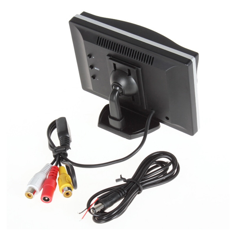 5 Inch Car Monitor LCD HD 16: 9 Car Display Screen Auto Rear View Monitor Parking Monitor 2 Way Video Input Car Electronics