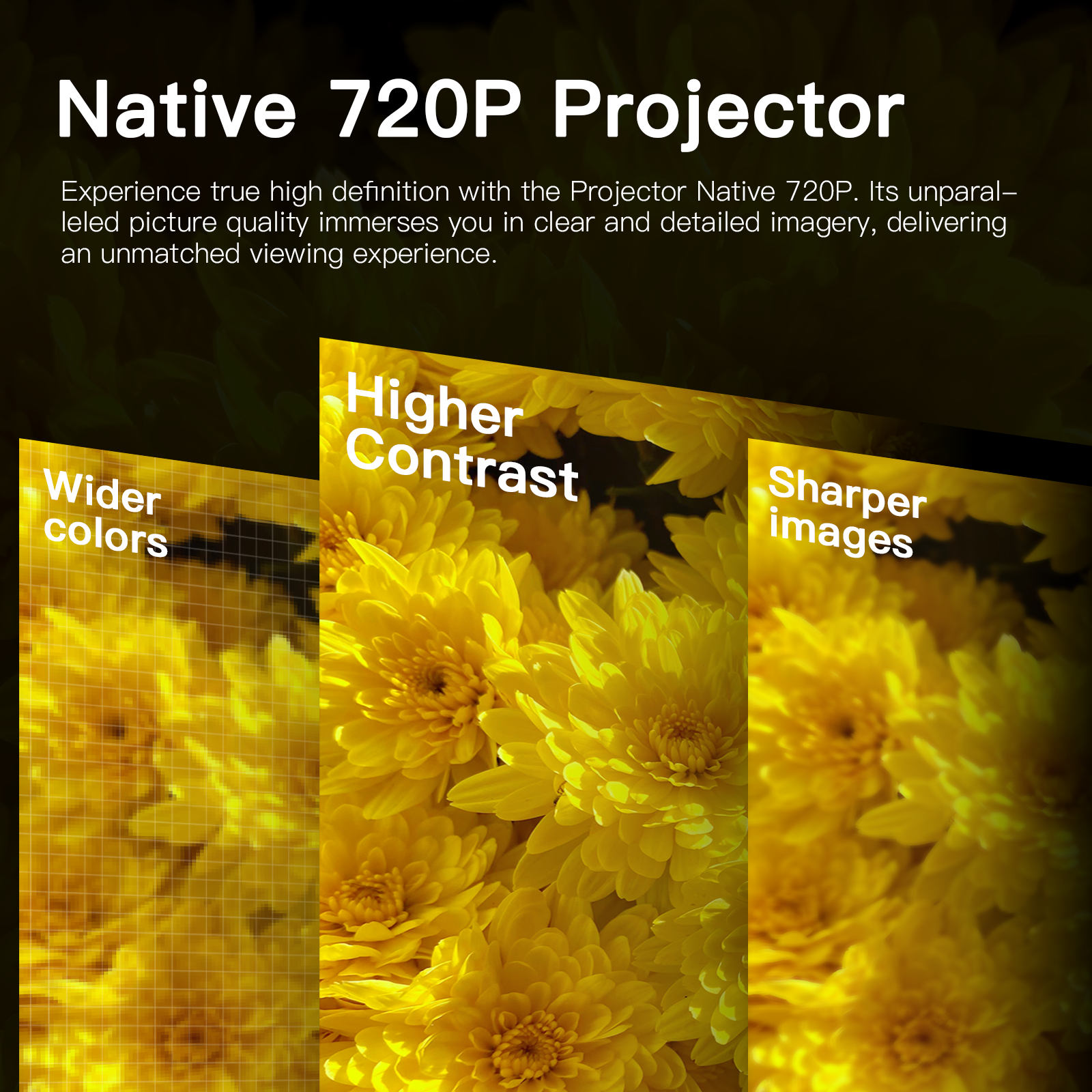 S40 Outdoor Projector RK3326 4K Android 11 2.4G+5G Dual Wifi 6 280 ANSI BT5.0 Native 720P 1080*600P Home Projector