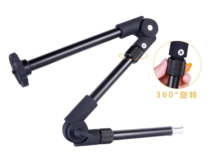 360 Degree Photography 3-Section Double Articulated Arm for photo Studio tripod camera