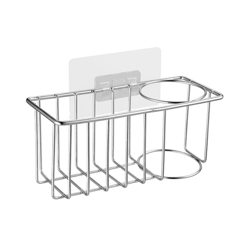 Stainless Steel Sink Drain Hanging Basket Kitchen Storage Basket Sink Rack Rag Hanger Kitchen Sponge Holder Sink Caddy Organizer