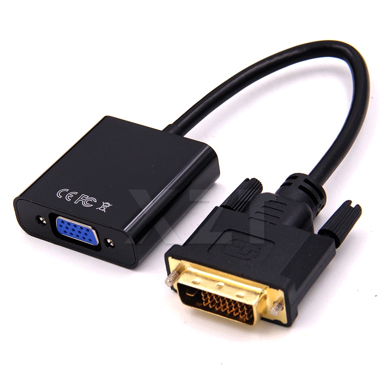 DVI Male naar VGA Vrouwelijke 1080P Video Converter Adapter DVI 24 + 1 25 Pin DVI-D naar VGA Kabel voor TV PS3 PS4 PC Display Monitor