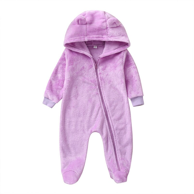 Carters Mit Kapuze Einfarbig Baby Flanell Nette Lange Hülse Gesamt Kleinkind Pijama Recien Nacido Macacão Menina Bebe rosa Baby junge