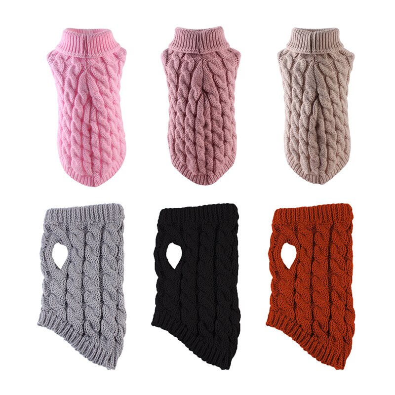 1Pc hiver chien pull petit chien vêtements chiot pull pour chien à tricoter tissu au Crochet noël chien pull décorations
