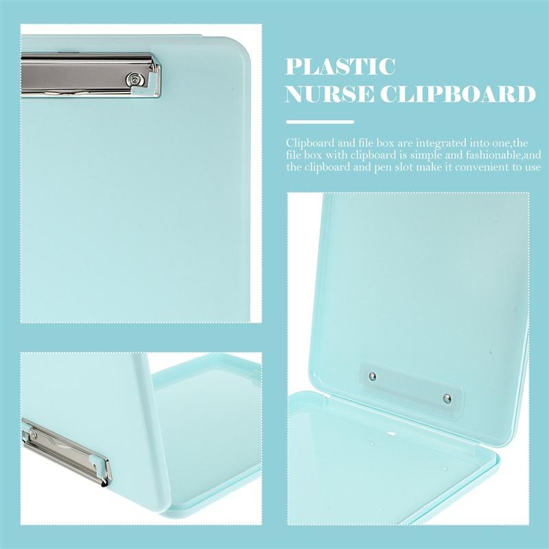 Portable Nurse Clipboard Hanging Clipboard with Storage Box Document Storage Clipboard