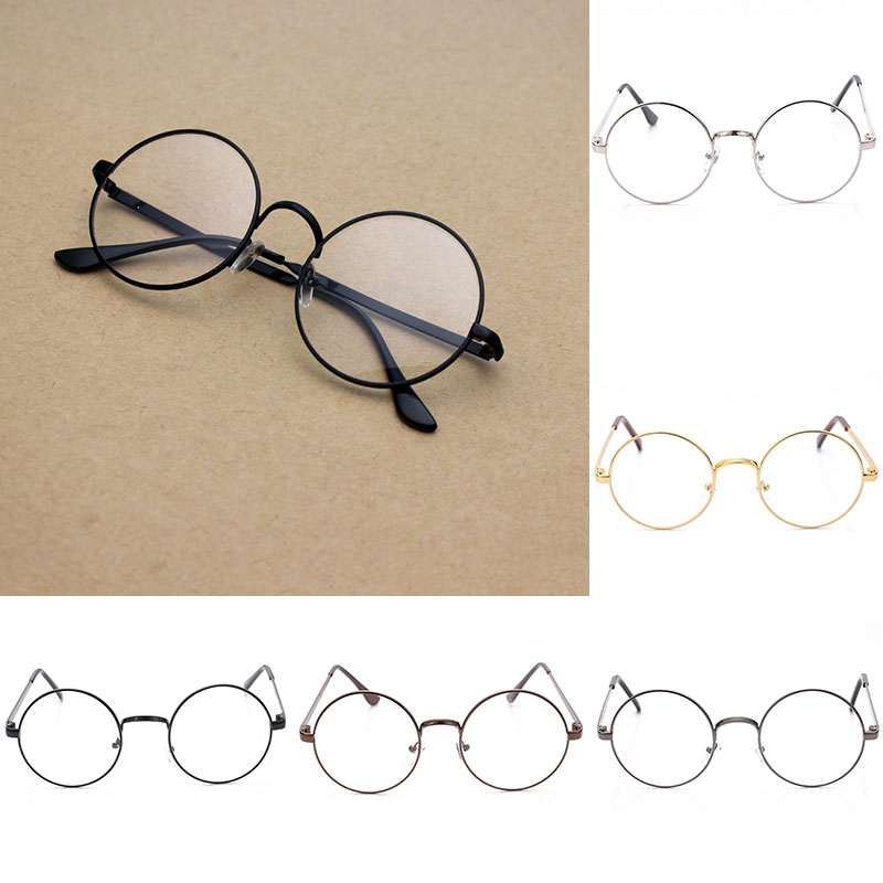 Metalen Vintage Ronde Bril Unisex Cool Bril Frame Optische Glazen Vision Care Brillen Frame Bril