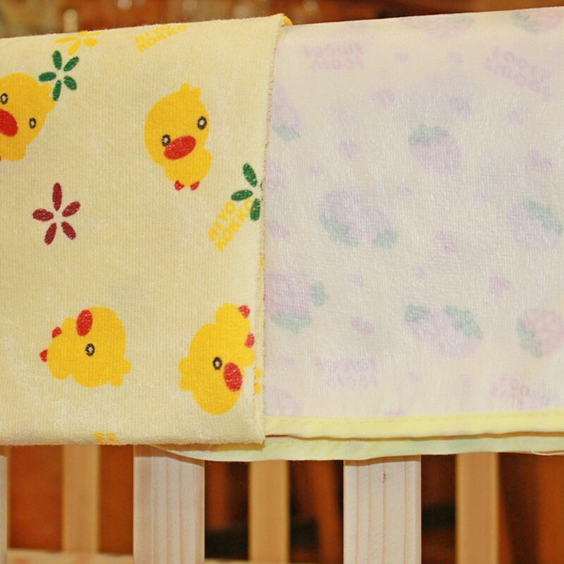 60*70cm Cartoon Reusable Baby Changing Mats Waterproof Breathable Baby Diaper Mat Pads Cartoon Printed Infant Nappy Pads
