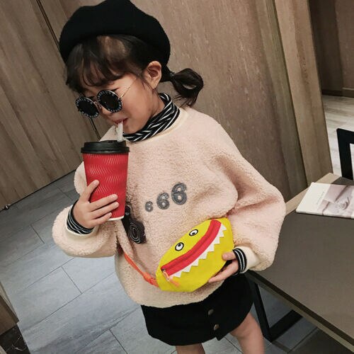 Emmababy Capretti di Modo Del Bambino Delle Ragazze Dei Ragazzi Marsupi Del Fumetto Squalo Casual Fanny Petto Borse di Soldi Carino Hot: WHITE