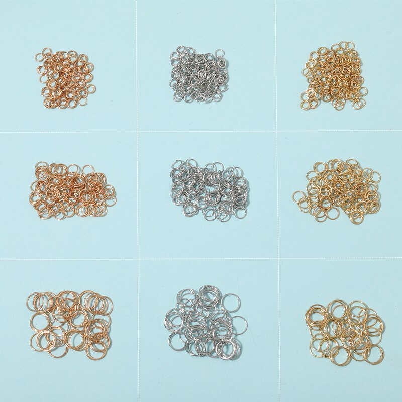 Silver copper ring opening ring DIY accessories closed ring jewelry ring connecting ring small ring small ring