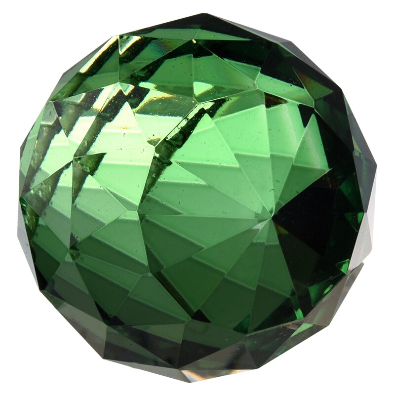 40mm feng shui kristallen bol - groen