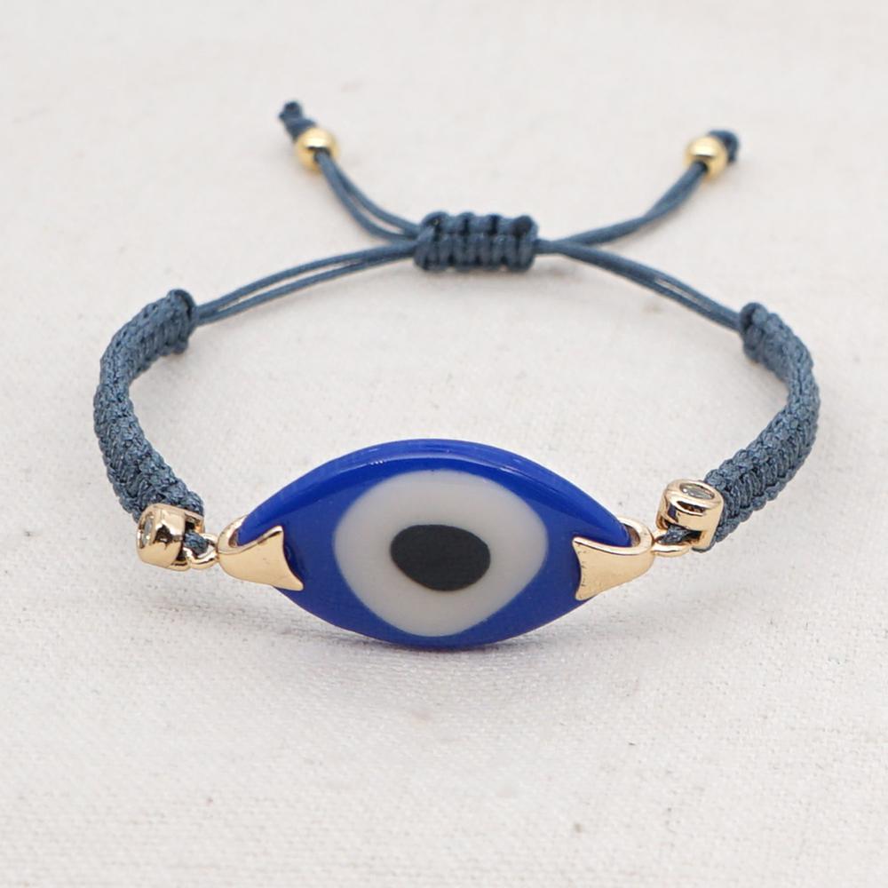 Go2 boho ins turkse boze oog armband voor vrouwen sieraden gevlochten vriendschapsarmbanden geweven pulseras sieraden