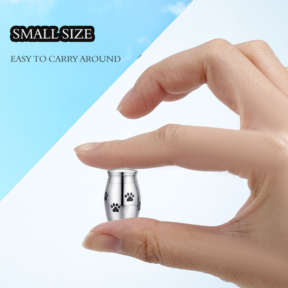 animale domestico Urna mini Cremazione Urna per Animali Da Compagnia Ceneri Colombario in Acciaio Inox animale domestico Cofanetto Memoriale Urne per Cani Gatti Ceneri animale domestico ricordo
