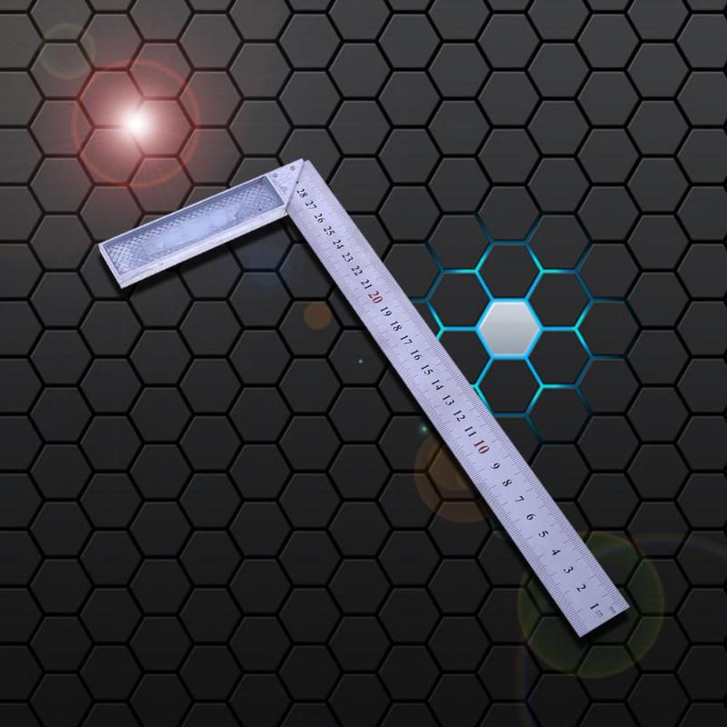 90 Degree Try Square 30cm/1mm Engineers Wood Measuring Tool Metal Steel Right Angle Ruler Try Square Measuring Tool