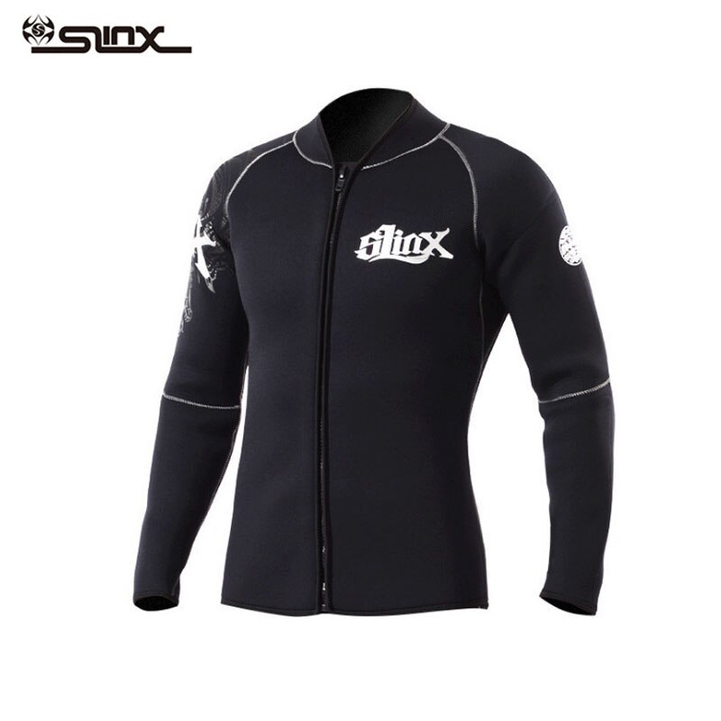 Men's Women's 3mm Neoprene Wetsuits Shirt and Pants, Two Piece Long Sleeve Full Wetsuit Top Bottoms Front Zipper Dive Suit: 1109C / M