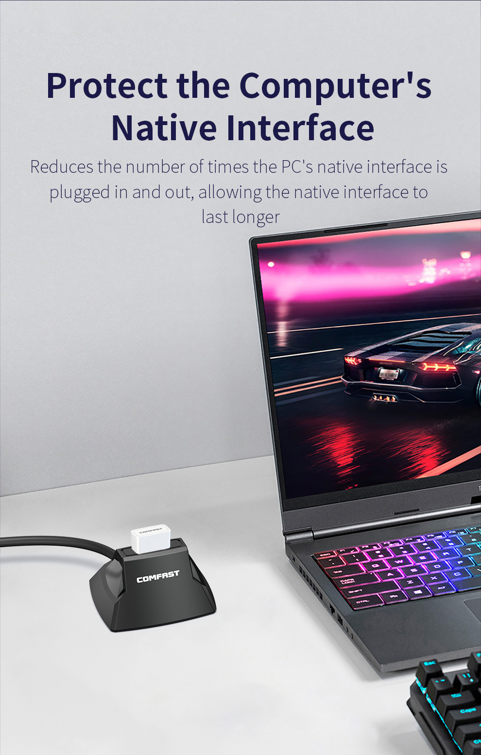 Comfast CF-U318 USB 3.0 cavo di prolunga base cavo di prolunga ad alta velocità da 1.2M per ripetitore ripetitore Extender per adattatore wifi usb