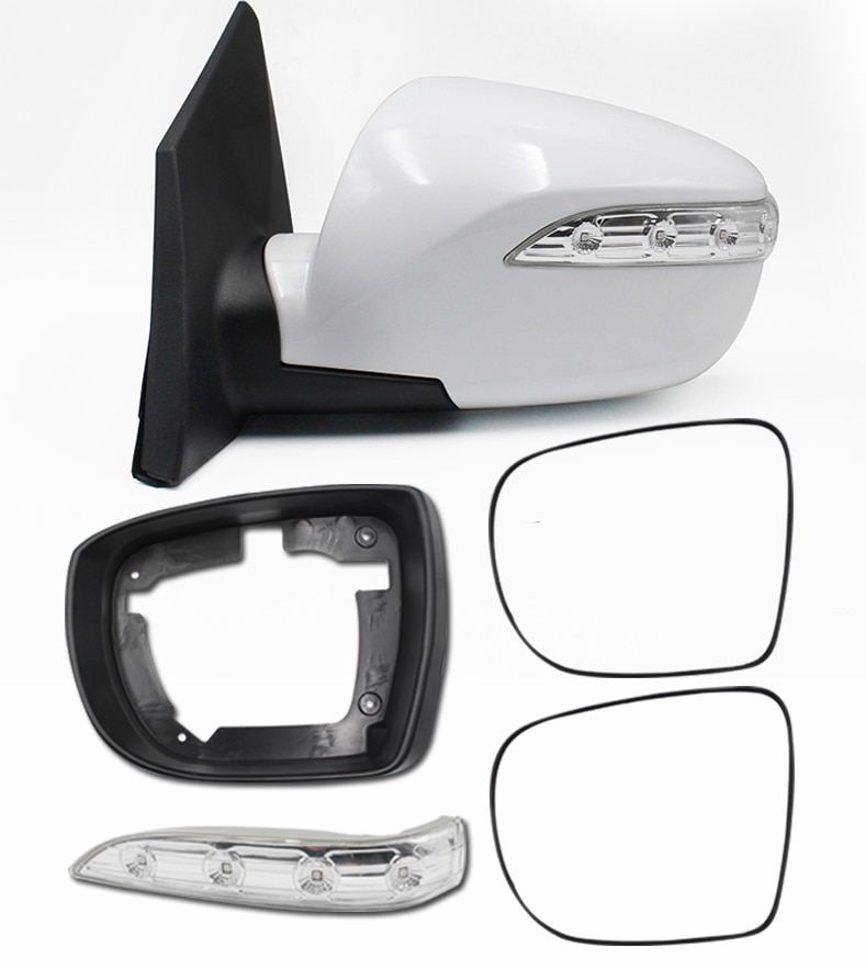 RearView Door Mirror Side Mirror Light Glass Frame Shell Parts for Hyundai IX35 Tucson MK2 10-15