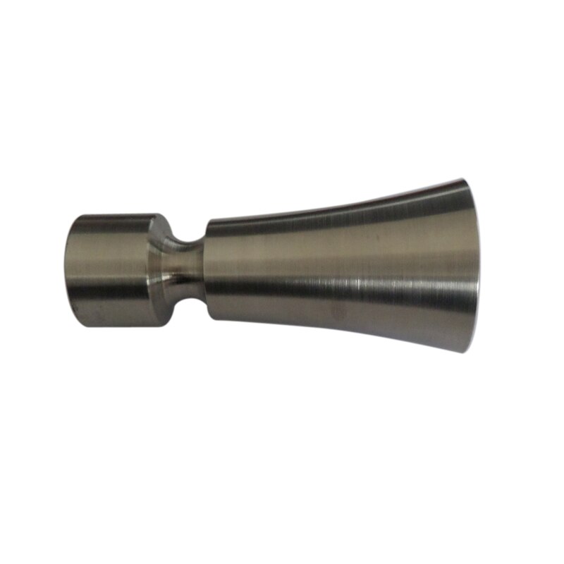 2 stk  d19mm rustfrit stål gardinstang dekorativt hovedhorn, gardintilbehør finials til vinduesdekoration: Default Title
