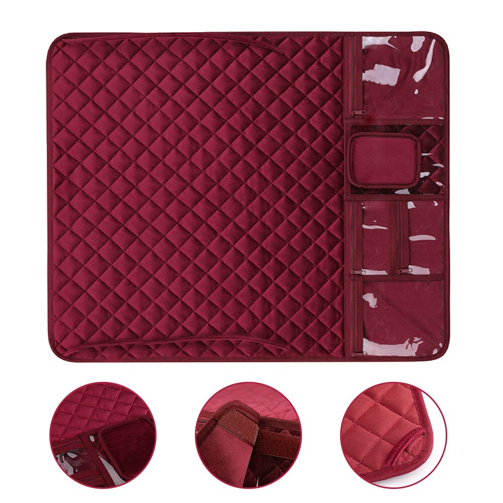 For Table Accessories With Pockets Sewing Machine Pad Organizer Soft Rectangle Lightweight Modern Multifunction Home Folding Mat