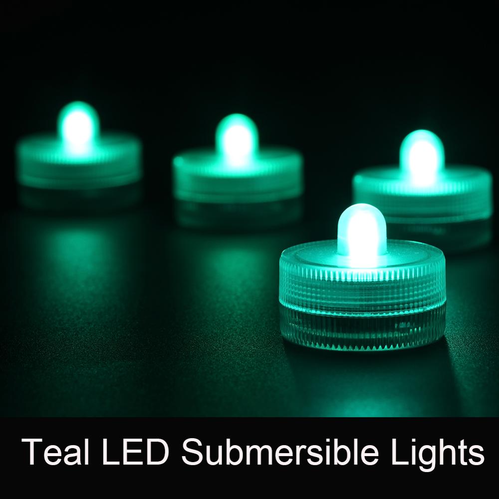 10 Pcs/Lot 11 Colors Available Floralyte Submersible Coin Battery Operated Waterproof Mini LED Vase Flower Decoration Light