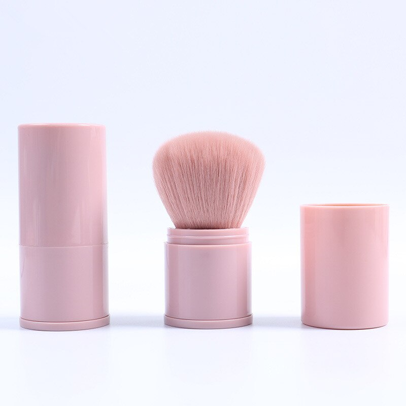 Bærbare uttrekkbare sminkebørster pudderfoundation ansiktsbørste maquiagem sminke kosmetiske verktøy blush børste for kvinner kinn