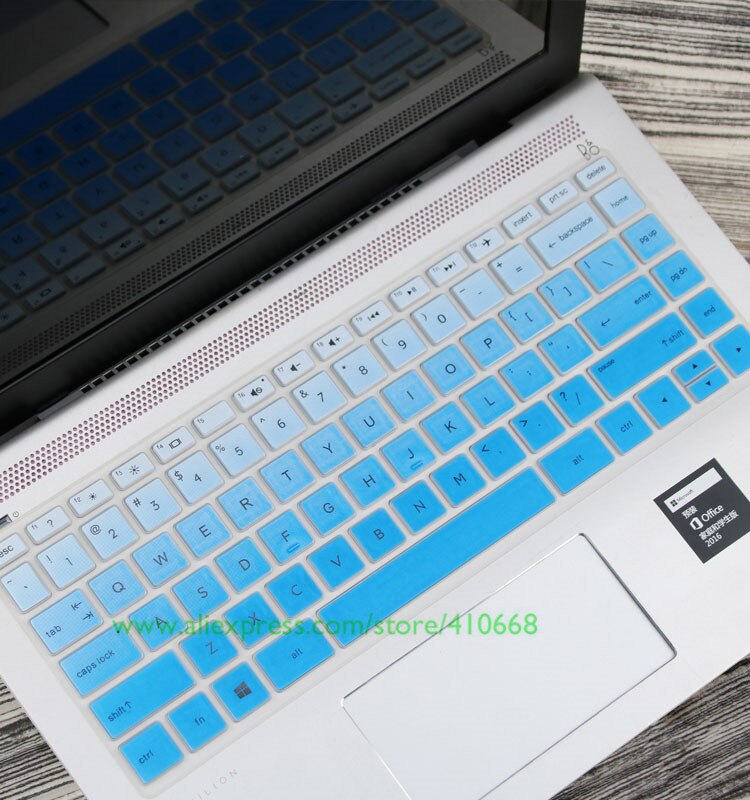 Housse de protection de clavier en Silicone pour ordinateur portable HP Pavilion x360, avec écran tactile 2 en 1, 14 pouces, 14M-BA011DX 14M-BA013DX 360: Gradual blue
