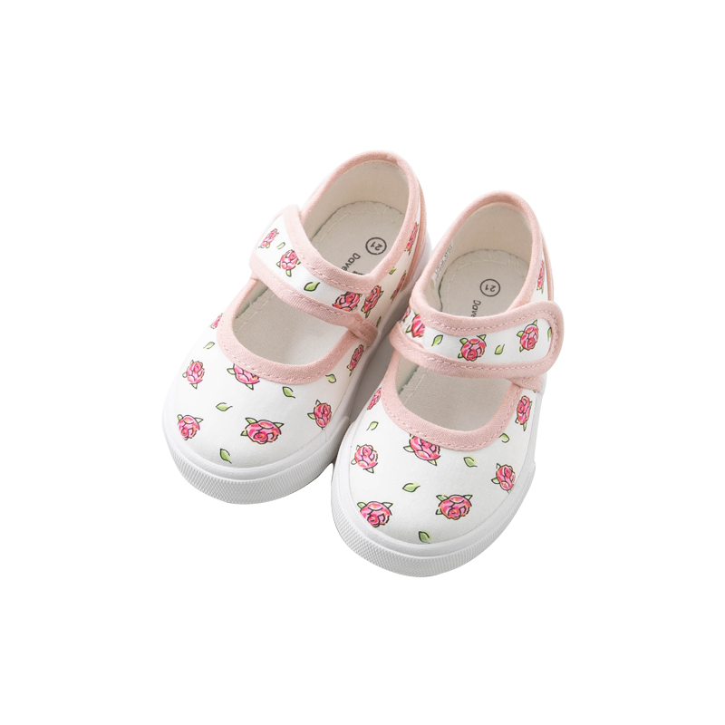 Db12878 dave bella spring baby pige pink sko født pige fritidssko print mærke sko: 23