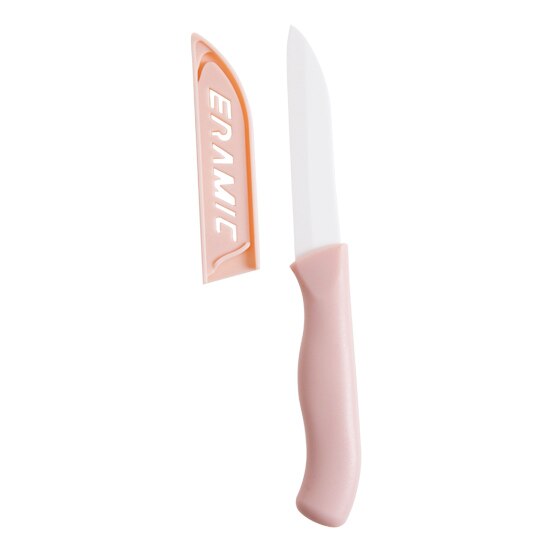 Shai høj mini keramisk kniv farverig 3 tommer håndtag keramiske skære køkkenknive tilbehør: Lyserød
