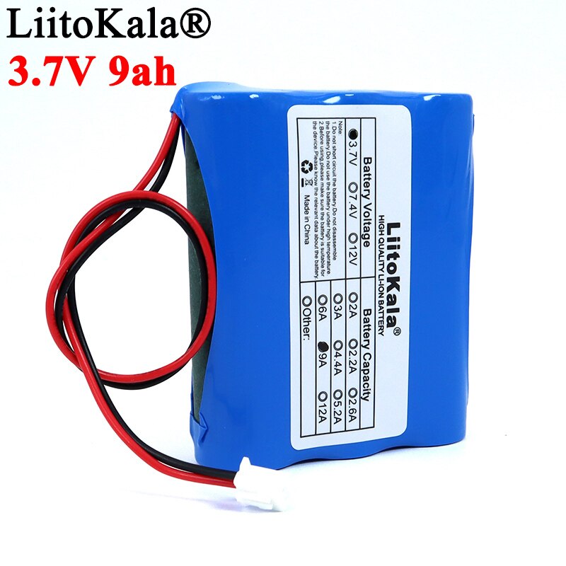 Liitokala 3.7V 18650 Lithium Batterij 9000 Mah Vissen Led Licht Bluetooth Speaker 4.2V Emergency Diy Batterijen Met pcb