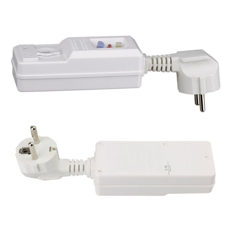 EU 16A Socket Adaptor Home Circuit Breaker Plug Leakage Protection Trip Switch 875F