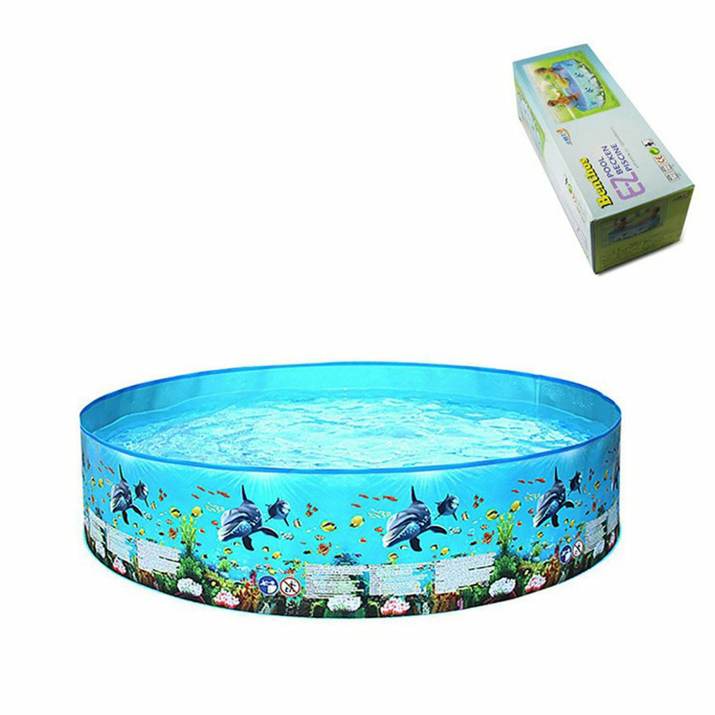 122/152/183/244CM Swimming Pools Above Ground Folding Round Bathing Summer Adults Kids Family Outdoor Inflatable Swimming Pools