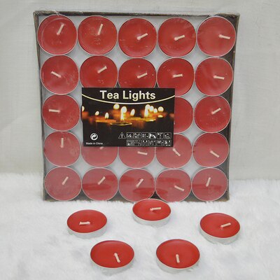 Bougies chauffe-bougie de mariage de petite dimension | Bougie avec cœur, , bougie photophore romantique Velas Tarta, QLB064: 50 Pcs Burn 2 Hour C