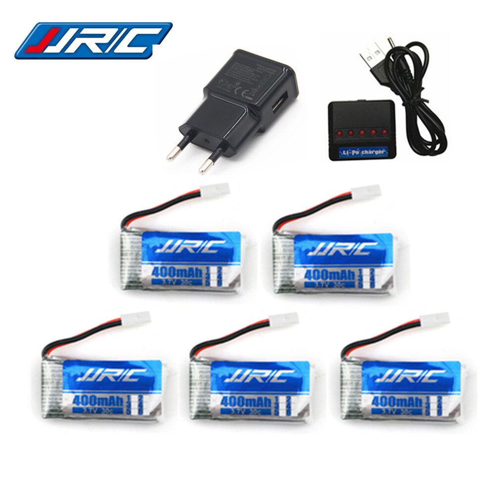 Lipo Batterie 3,7 v 400mAh 30C für JJRC H31 / JJRC H43hw Drohne Li-Batterie JJRC H31 Lipo batterie + (5in1) kabel ladegerät 3/4/5 stücke: Gelb