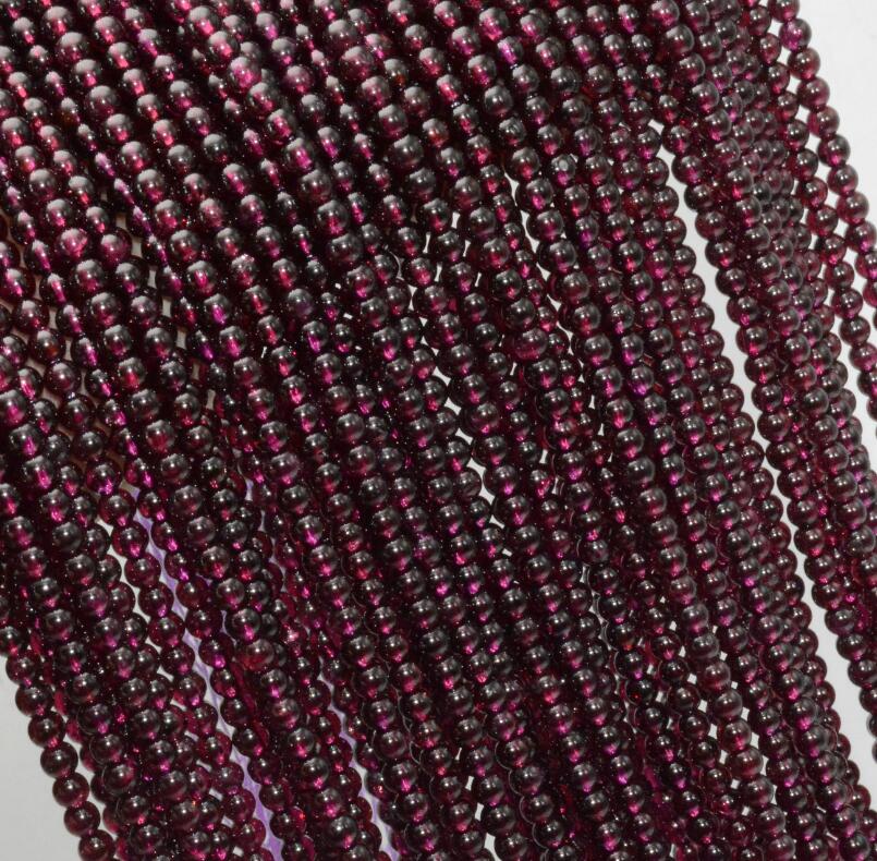 Naturale Semi-preziosa Pietra/Quarzo Branelli Allentati Rotondi 4mm-4.5 millimetri: Rhodolite Garnet