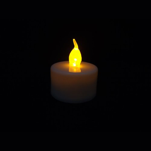 24 Flickering Candle Set Runs on Batteries Flickers Like a Real Candle Battery Operated Tealight Candles Flameless Candle Wedd