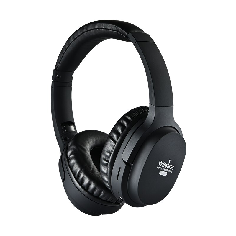 Wireless Headphone Active Noise Cancelling Headphone Bluetooth 5.0 with Microphone Foldable Headphone Super HiFi Bass Headphone: Black