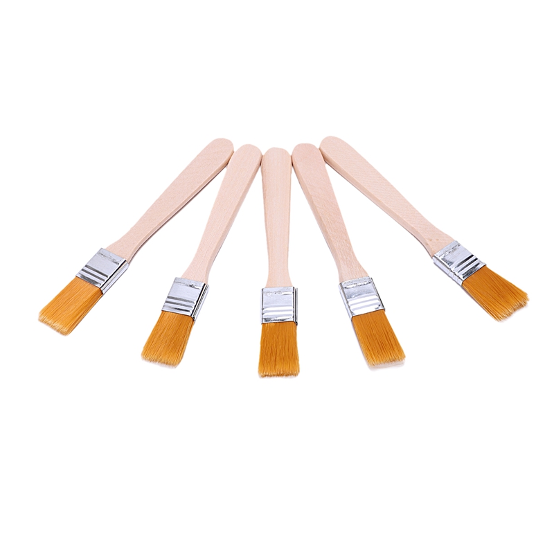 5x Painter Artists Oil Painting Drawing Brush Tool 1.4cm Wide Yellow