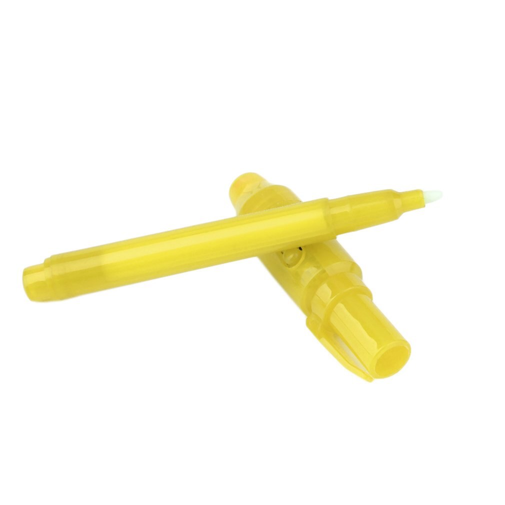 UV Light Pen 2-in-1 UV Blacklight Stationery Magical Invisible Ink Pen with Back Light For Message Security Marker