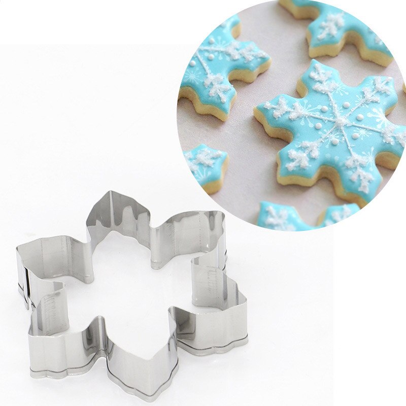 Snöflinga jul kakverktyg fräs form kex press glasy... – Grandado